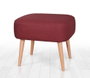 Atelier Del Sofa Puf Rojo Claret
